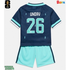 Tyskland Deniz Undav #26 Replika Babytøj Udebanesæt Børn VM 2026 Kortærmet (+ Korte bukser)